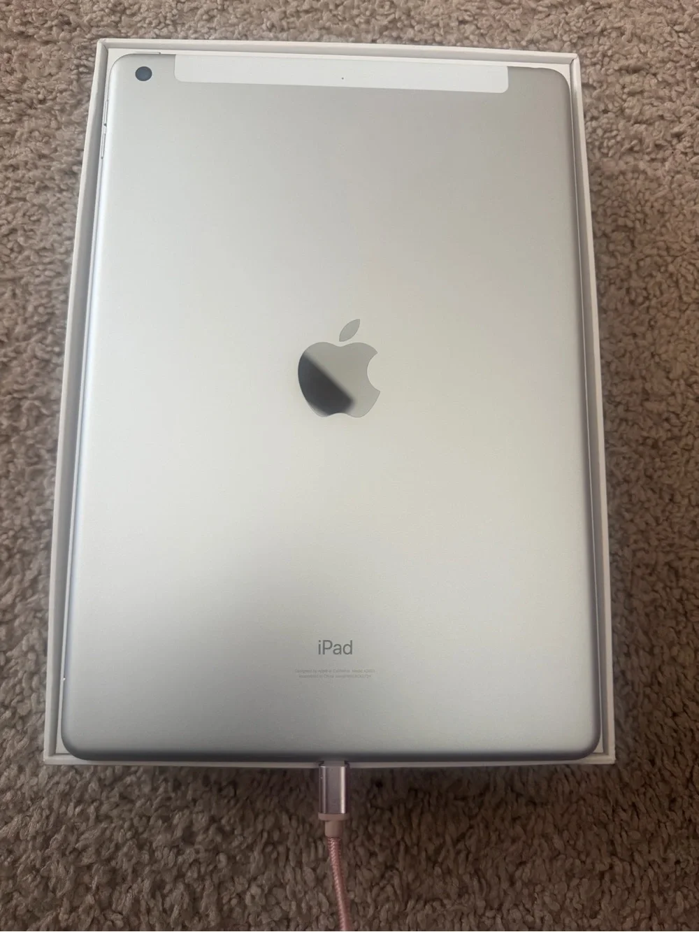 Apple iPad (9th Generation; 256 GB) Wifi + Cellular in Silver Like New